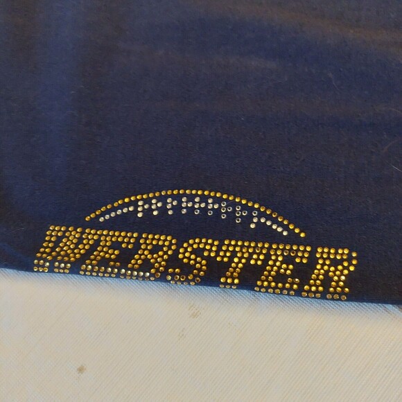 Soffe Navy Blue Cotton Webster Embellished Cotton Cuffed Sweatpants Size XSmall - Picture 4 of 8